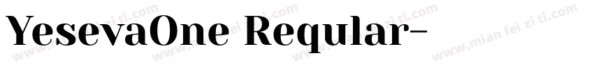 YesevaOne Reqular字体转换